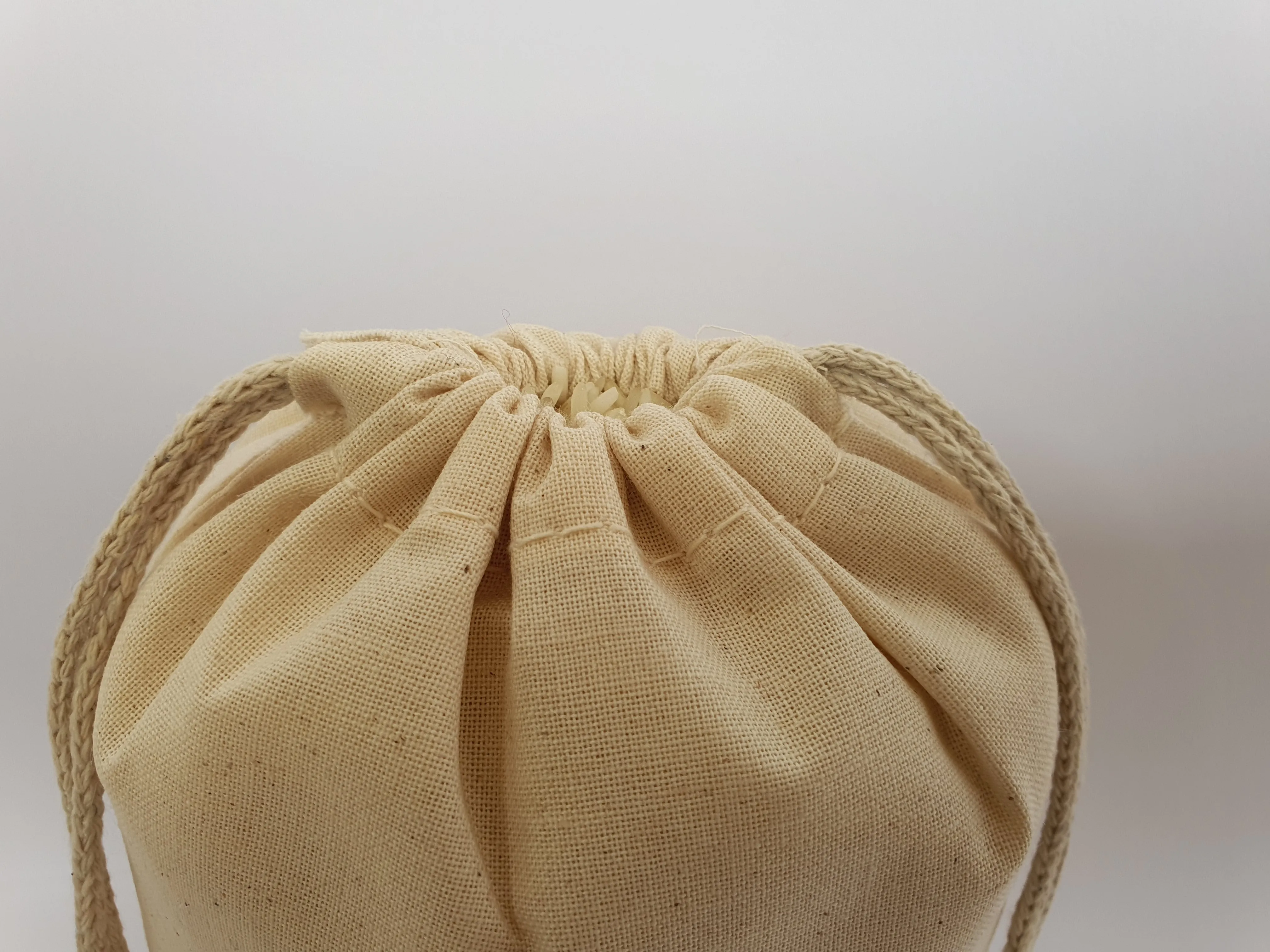 12x20 inch Thick 100% Cotton Double Drawstring Bags