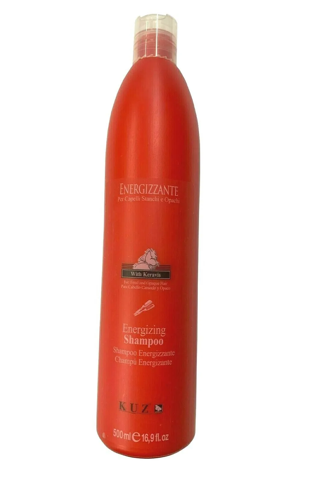 3 Pack Kuz Energizing Shampoo All Hair Made In Italy 16.9 oz Bottles