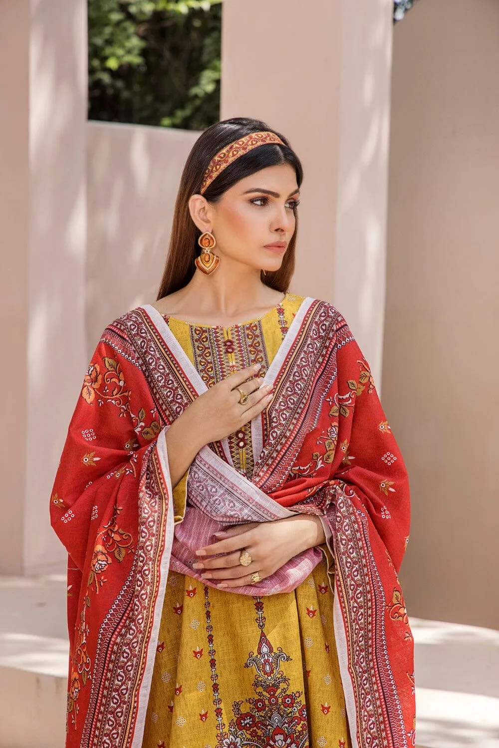 3 Pcs Unstitched Khaddar Suit KKH-2227