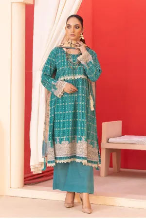 3PC Unstitched Khaddar Suit KKH-2337
