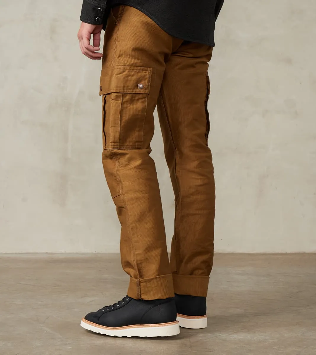 502DR-KHA Serviceman - Classic Tapered Cargo - 12oz Khaki Military Whipcord