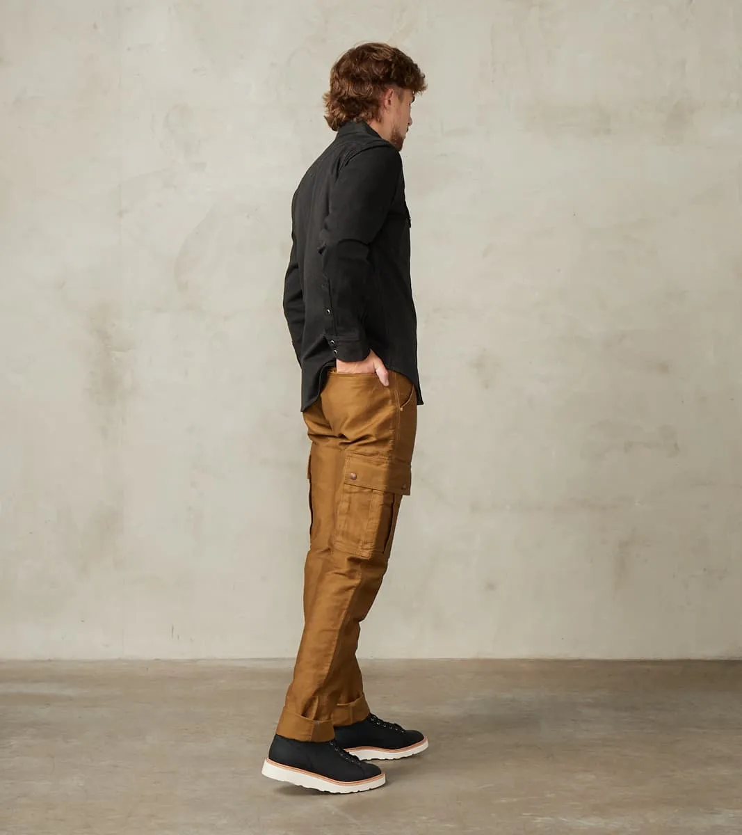 502DR-KHA Serviceman - Classic Tapered Cargo - 12oz Khaki Military Whipcord