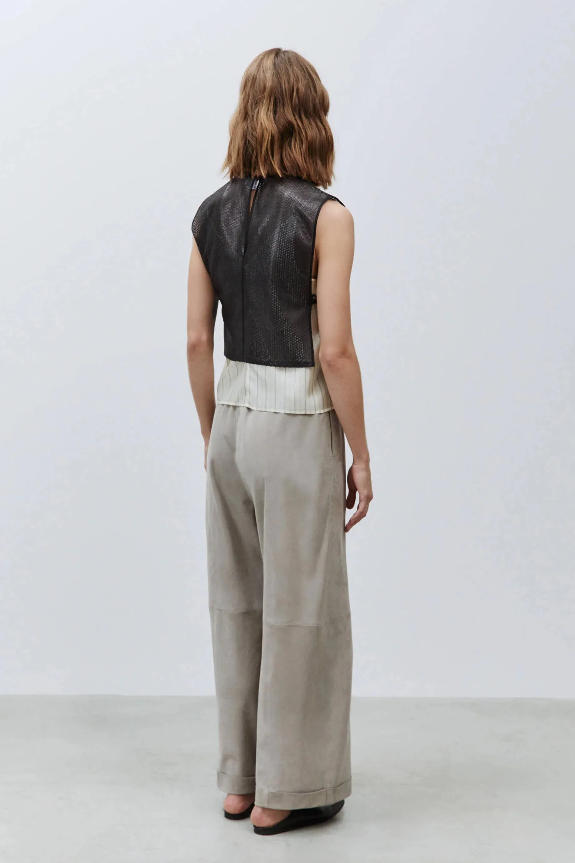 Alysi Pailette Top - Black