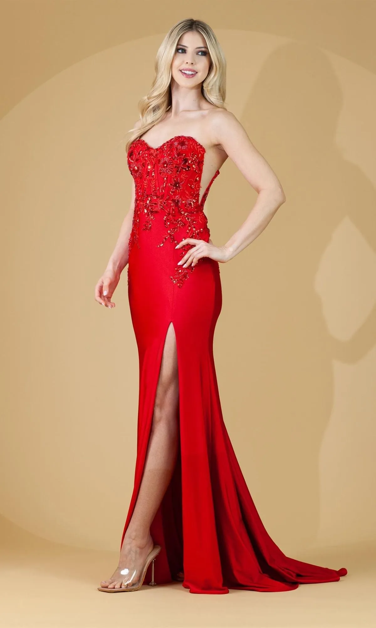 Amelia Couture Long Formal Dress 7052