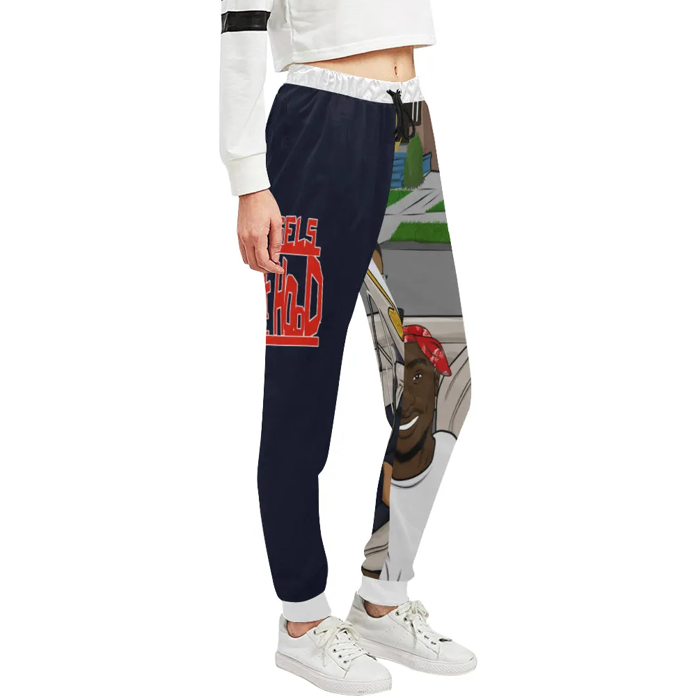 ANGEL OF THE HOOD Women's All Over Print Sweatpants