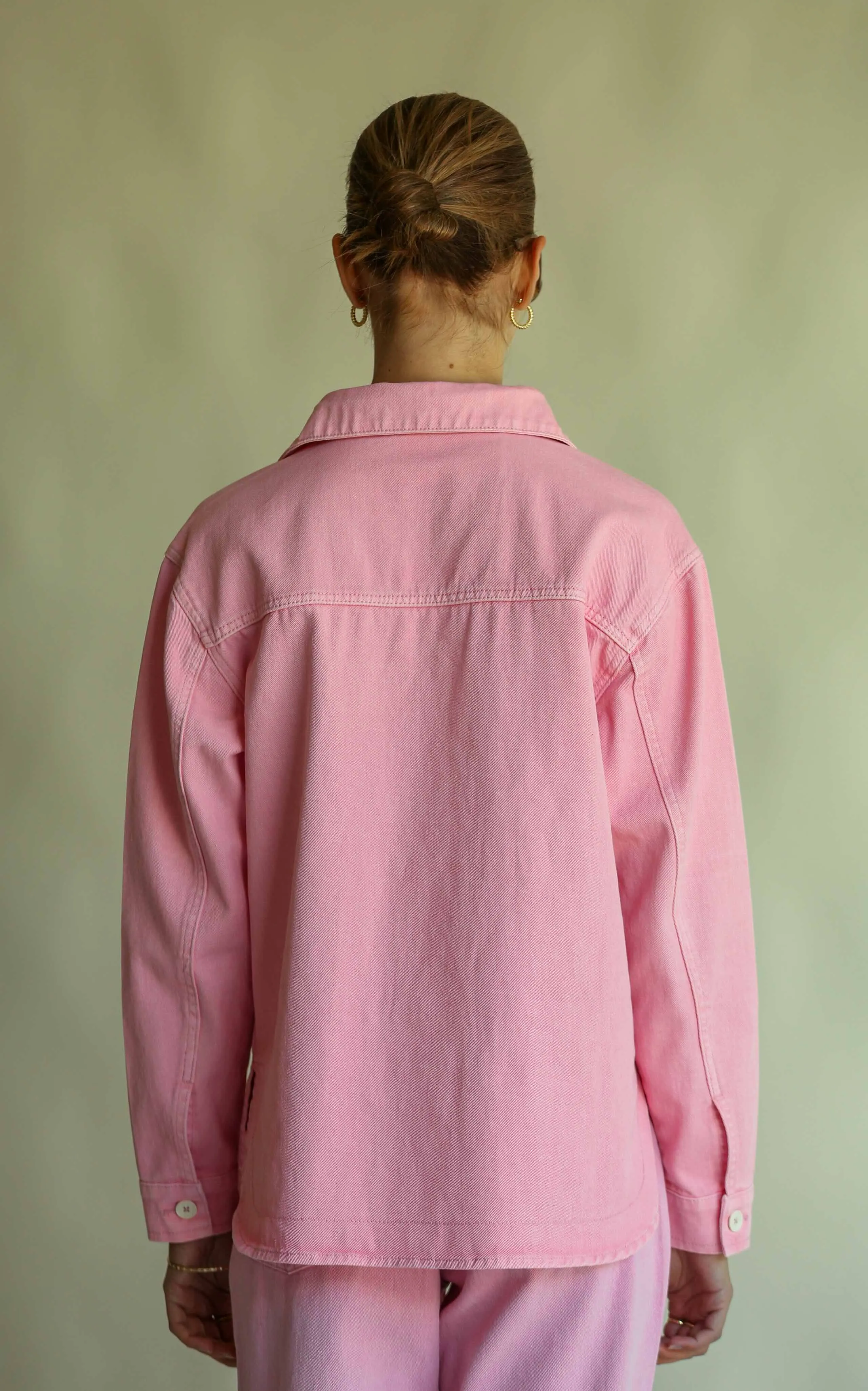 ARAMINTA JAMES Womens Merci Denim Shacket - Peony
