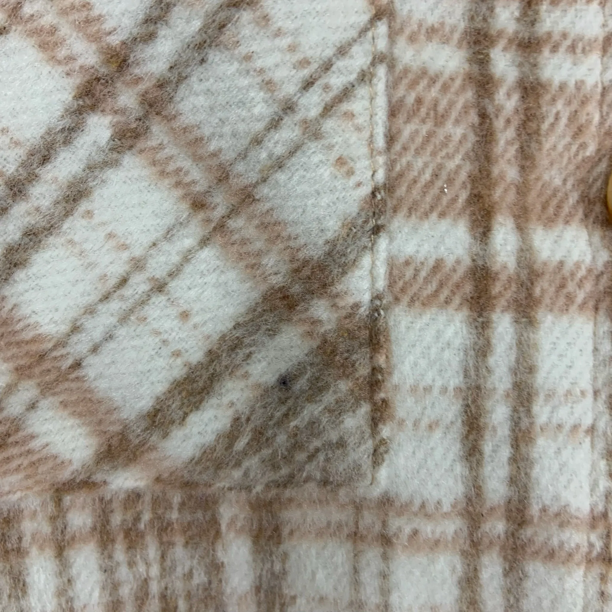 AURA Tan Plaid Shacket NWT- Size XS