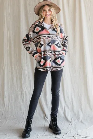 Aztec Button Up Shacket
