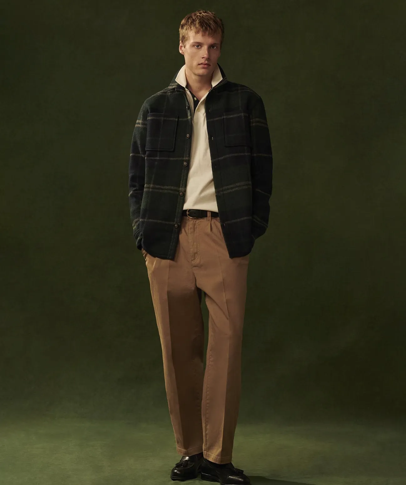 Barbour Chapter Overshirt Green