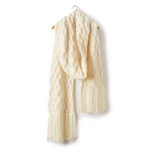 Bernat Rib Check Knit Super Scarf
