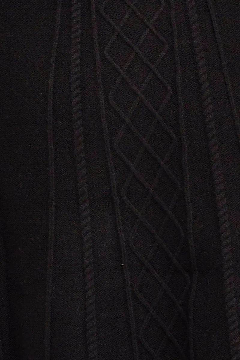 Black Dress Sleeveless Mini Knit