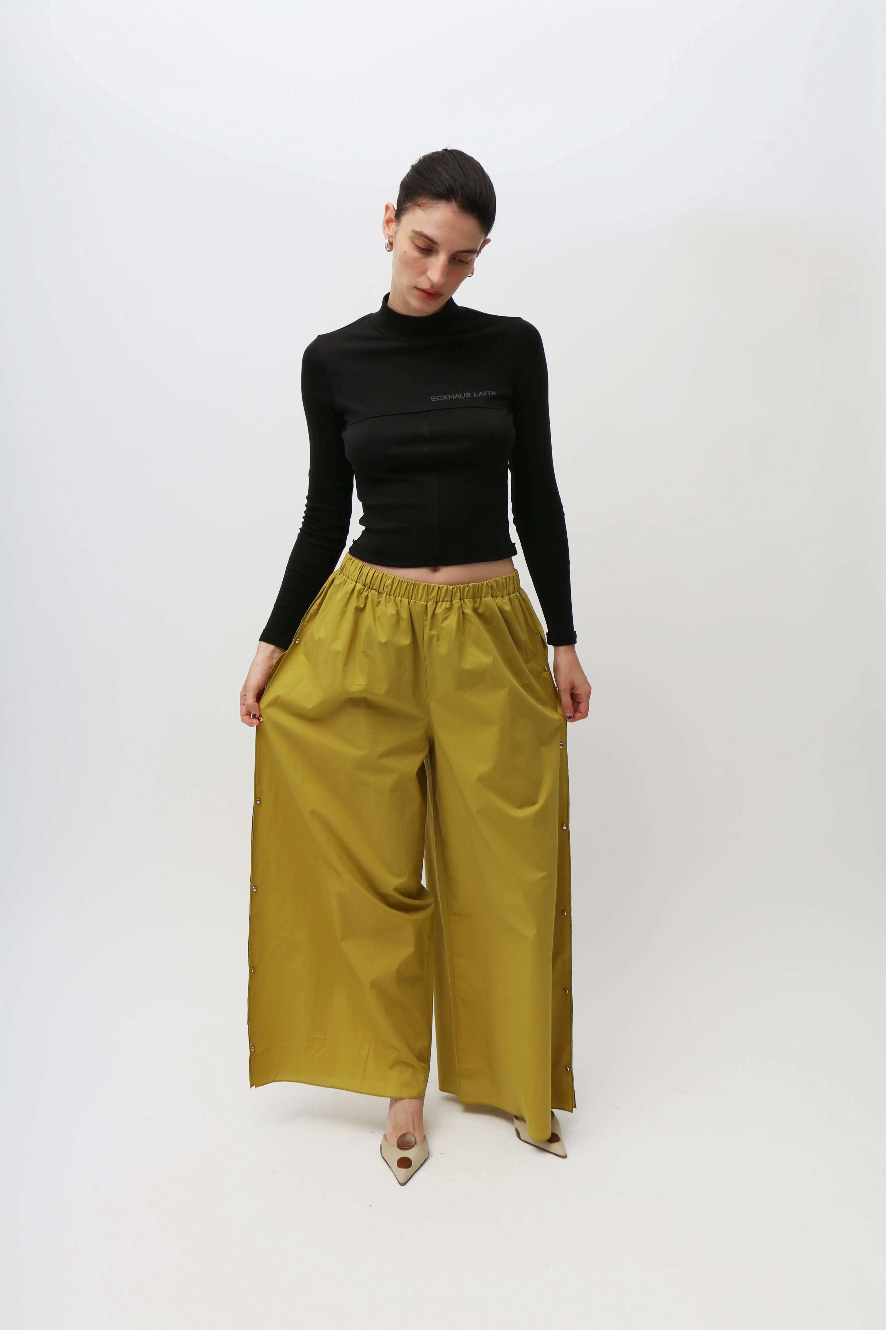 Black Lapped Baby Turtleneck