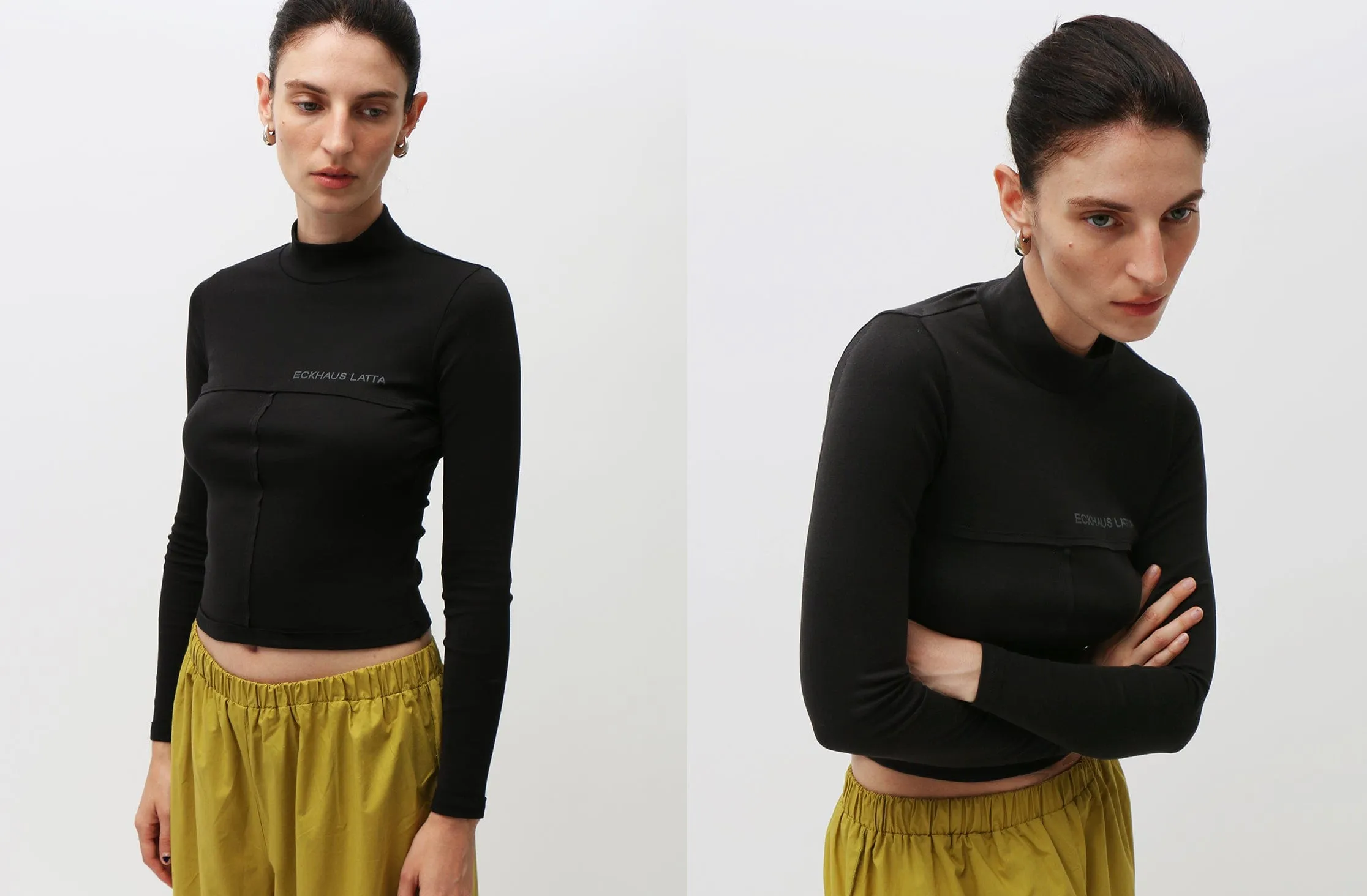 Black Lapped Baby Turtleneck