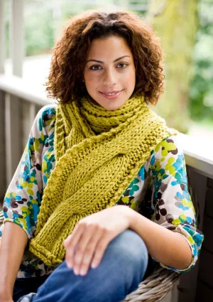 Cable Panel Scarf Pattern (Knit) - Version 1