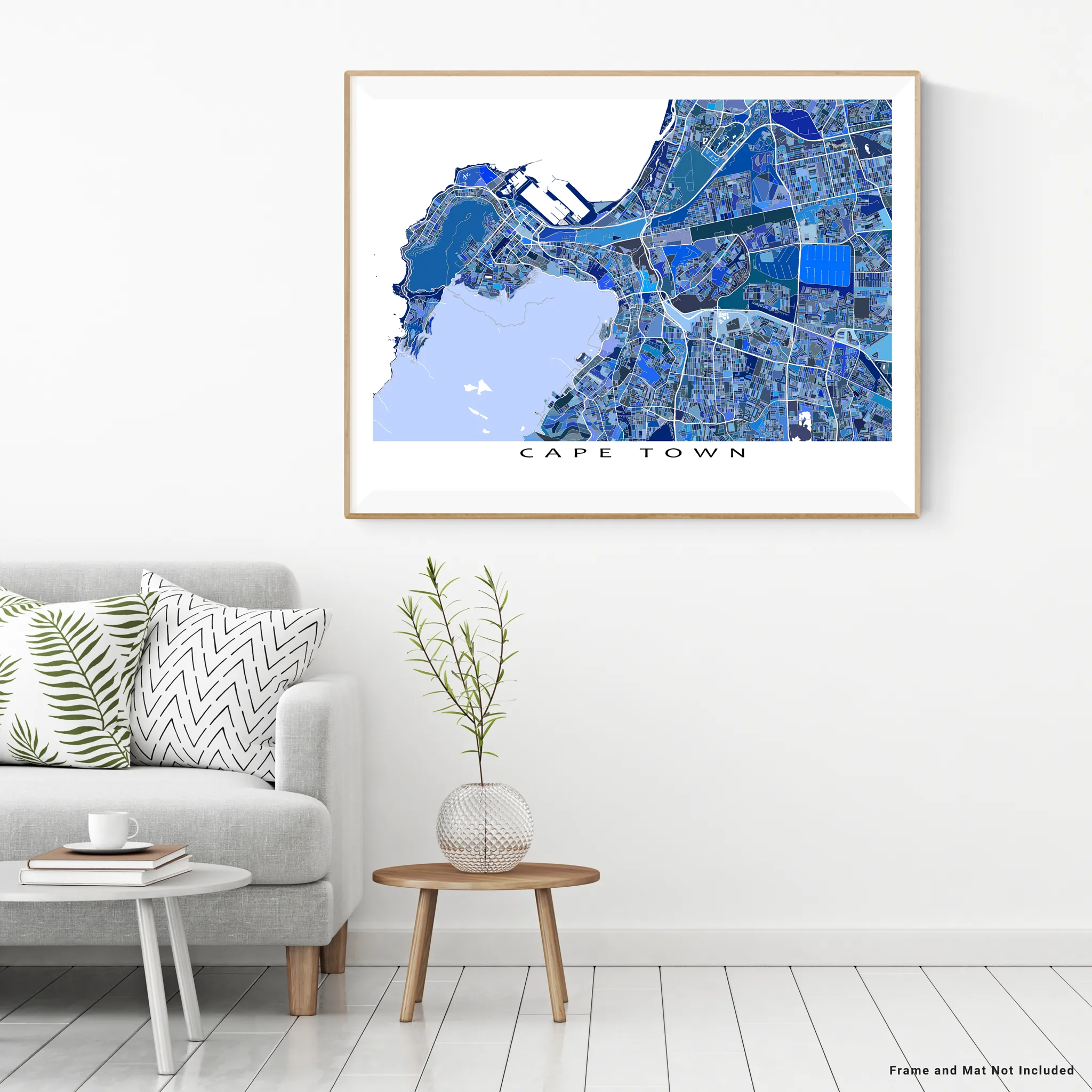 Cape Town Map Print, South Africa