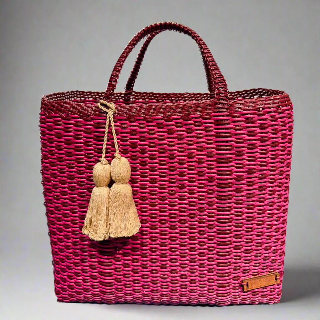 cesta tote ~ medium ~ basket weave
