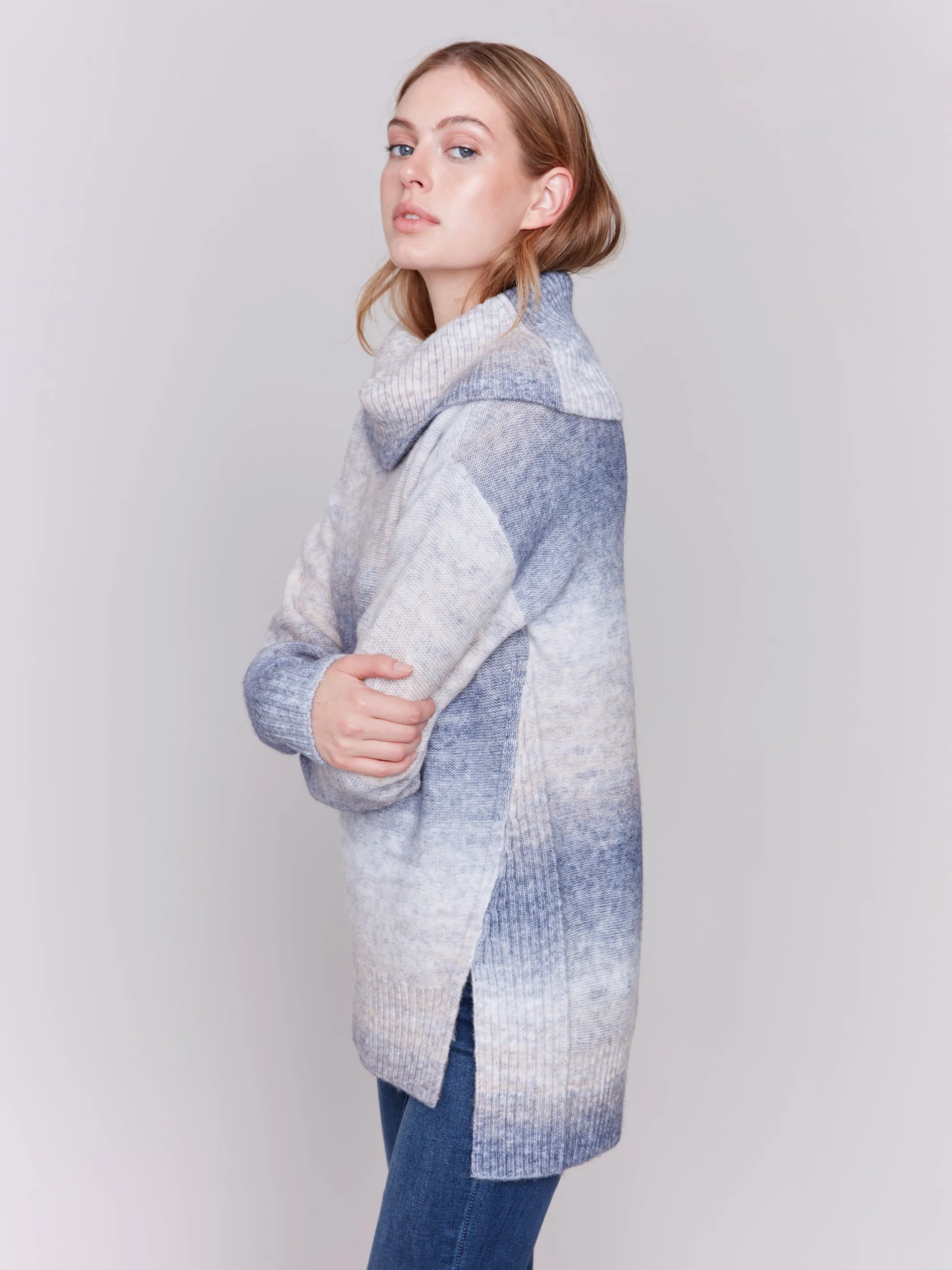 Charlie B Turtleneck Long Sweater