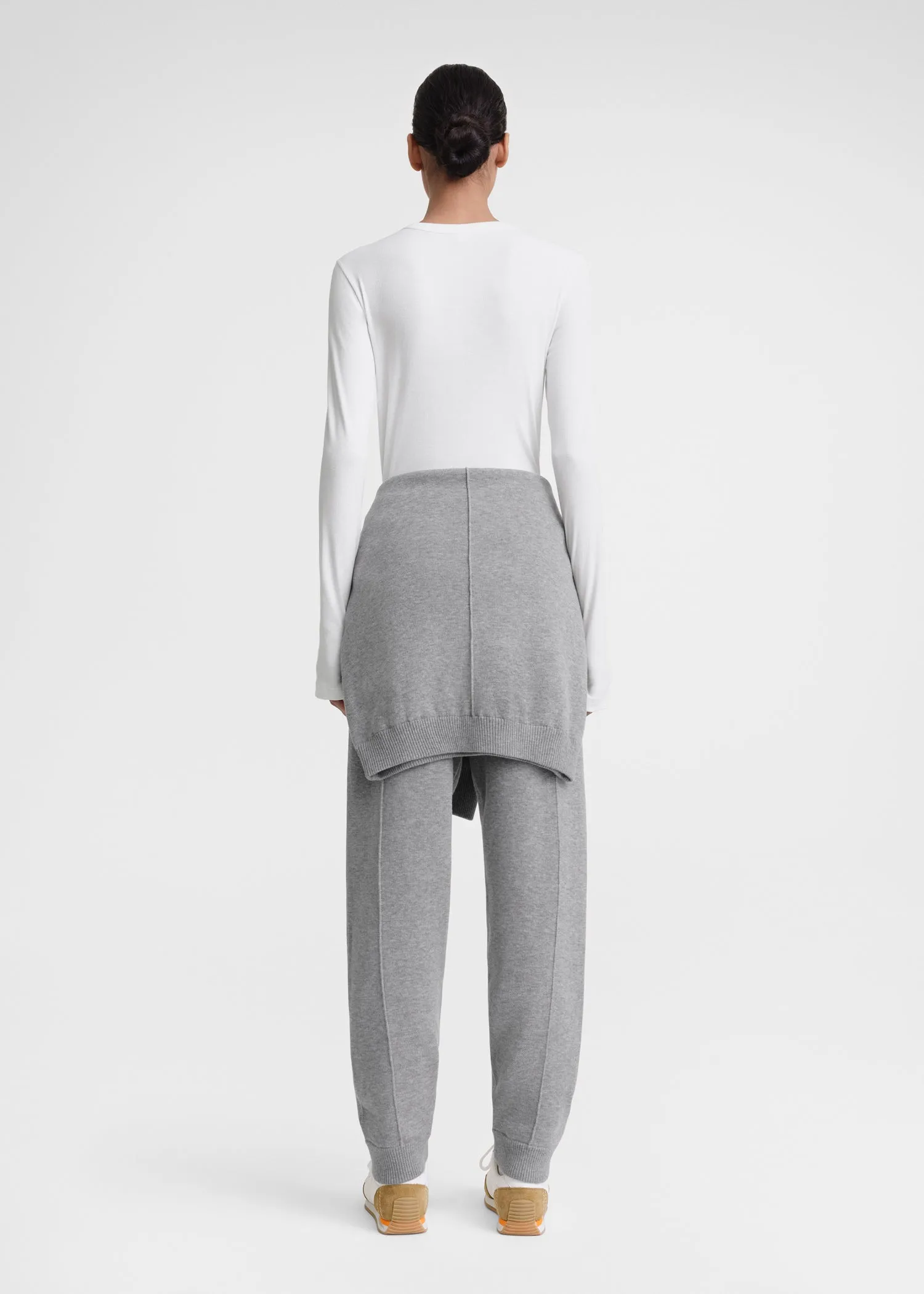 Classic rib henley top white