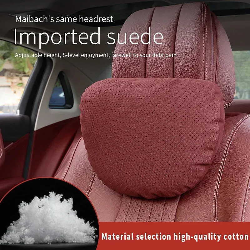Color: GRAY - Top Quality Car Headrest Neck Support Seat Soft