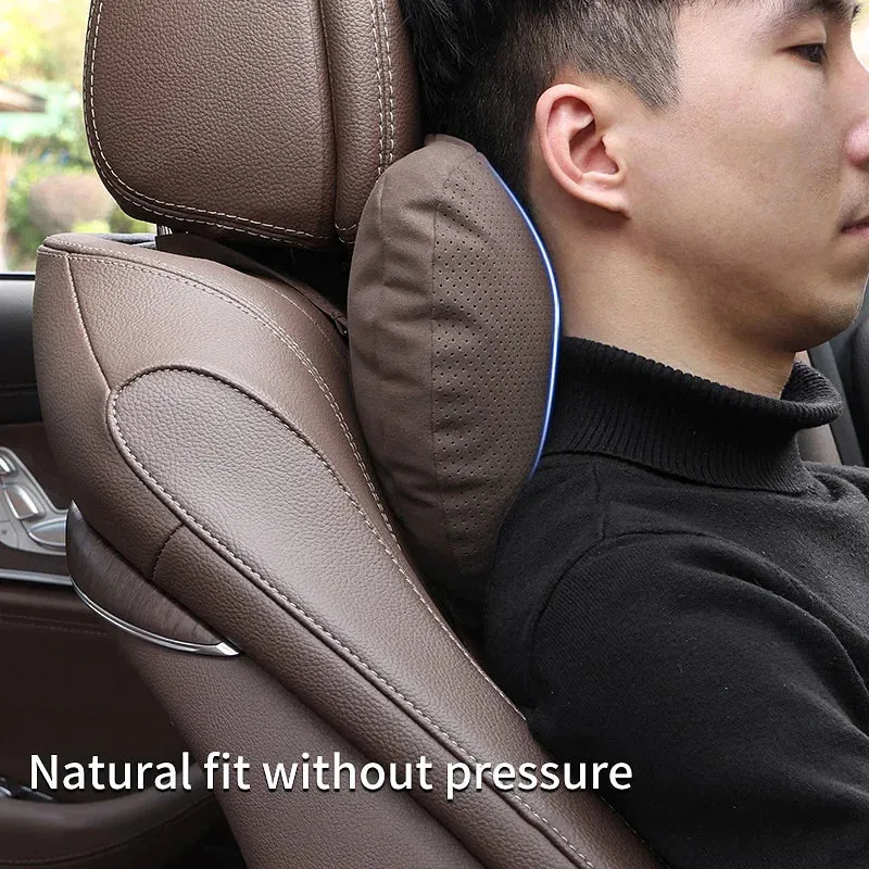 Color: GRAY - Top Quality Car Headrest Neck Support Seat Soft