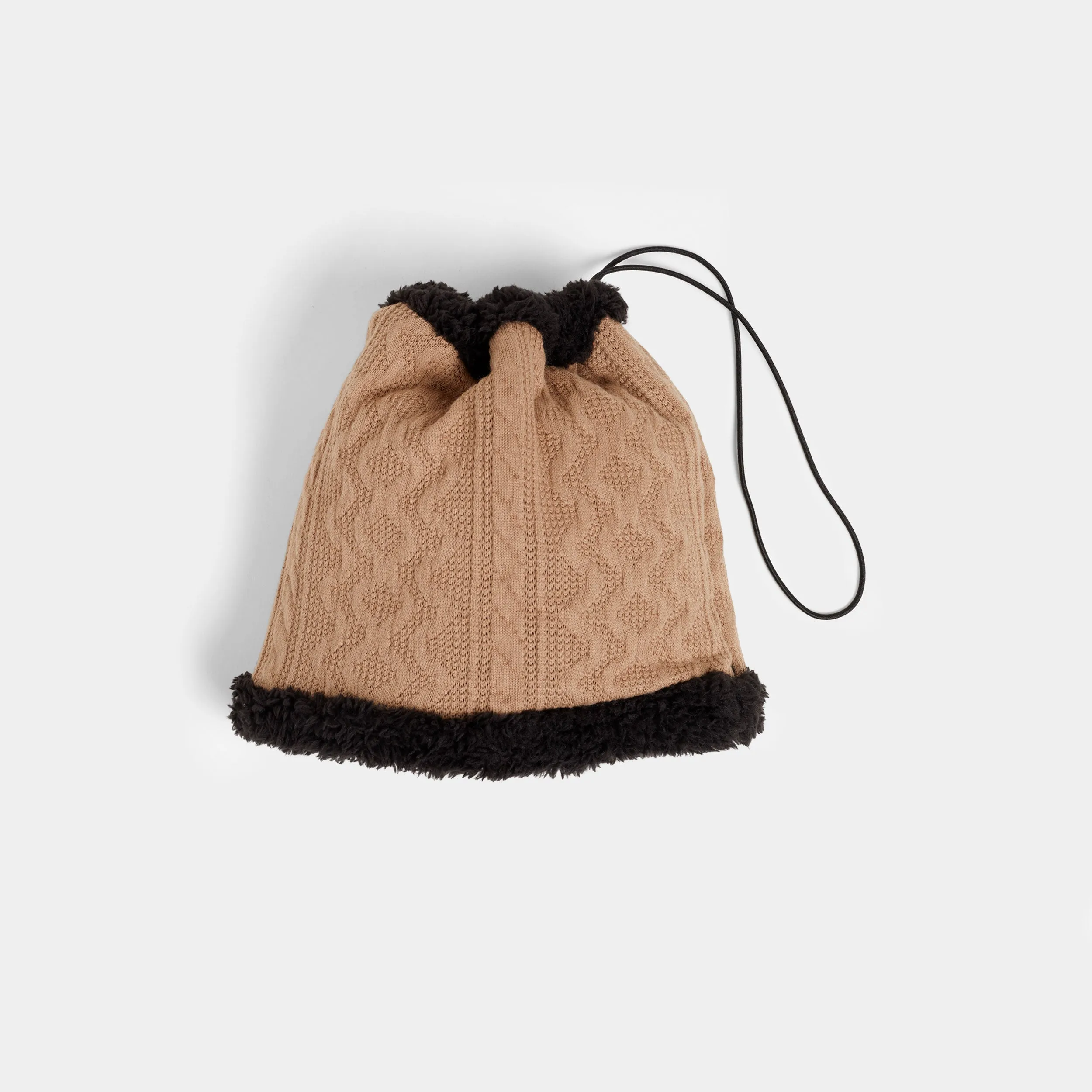 Convertible Snood with Sherpa - Natural