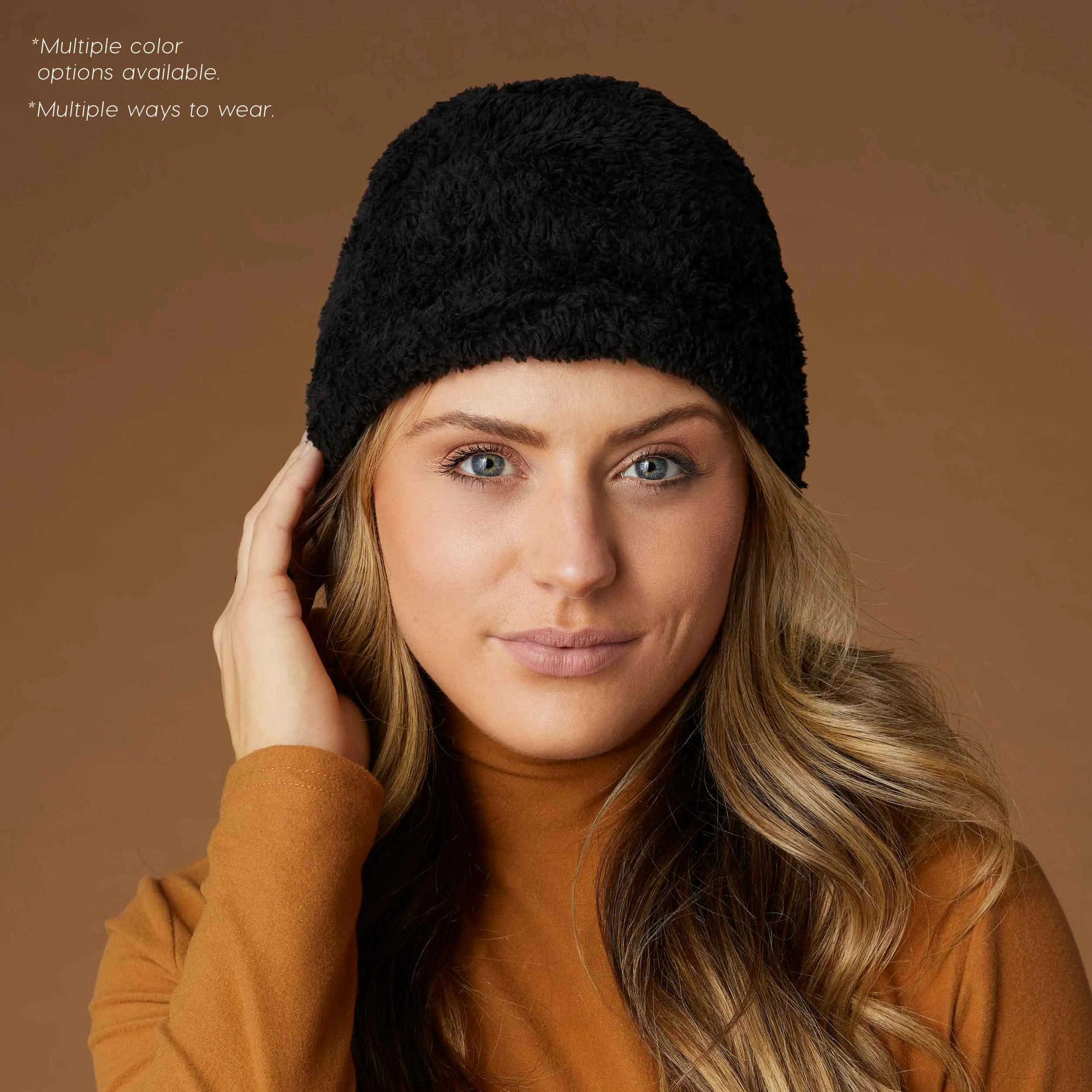Convertible Snood with Sherpa - Natural