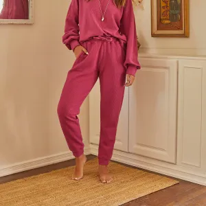 Corded Terry Jogger - Orchid