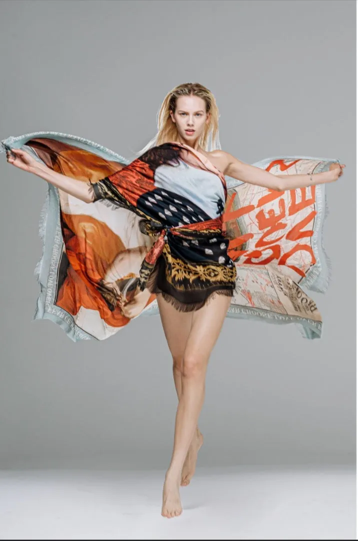 Coreterno " Brooklyn Bound " - Maxi scarf