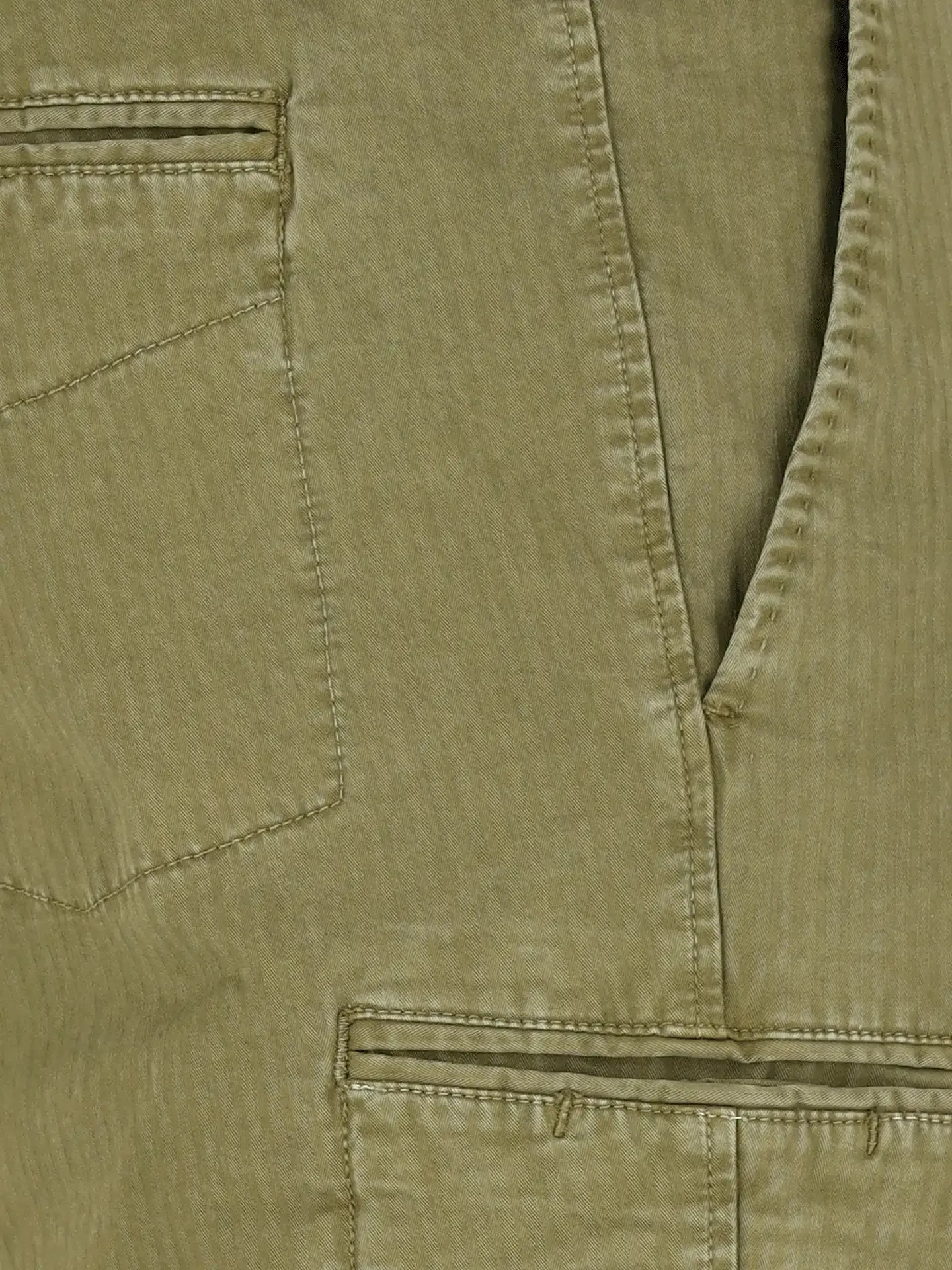cotton-blend tapered trousers
