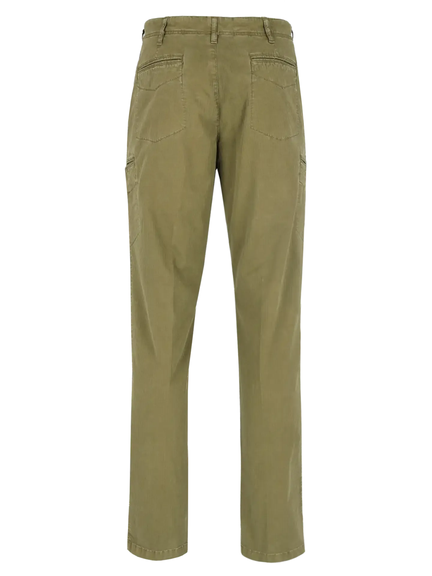 cotton-blend tapered trousers