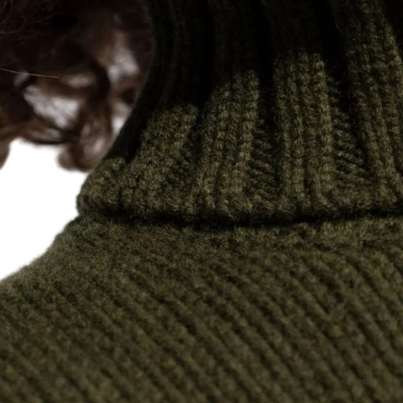 Custom Wool Blend Turtleneck Sweater | OEM/ODM Knit Sweater Manufacturer