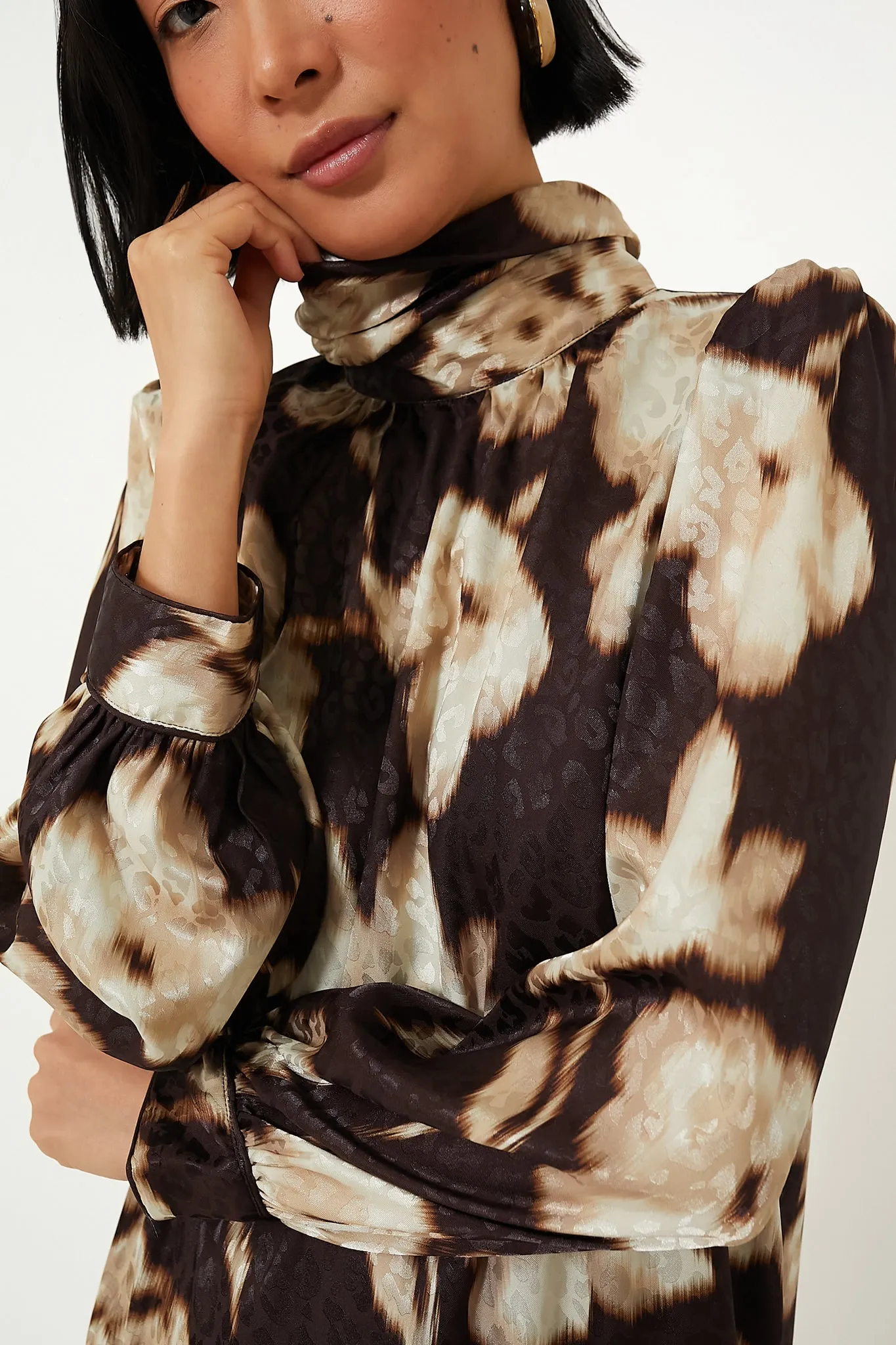 Dappled Hollyhock Faven Dress
