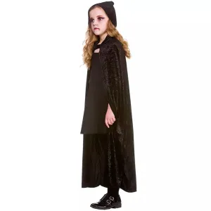 Deluxe Velvet Hooded Cape - Child