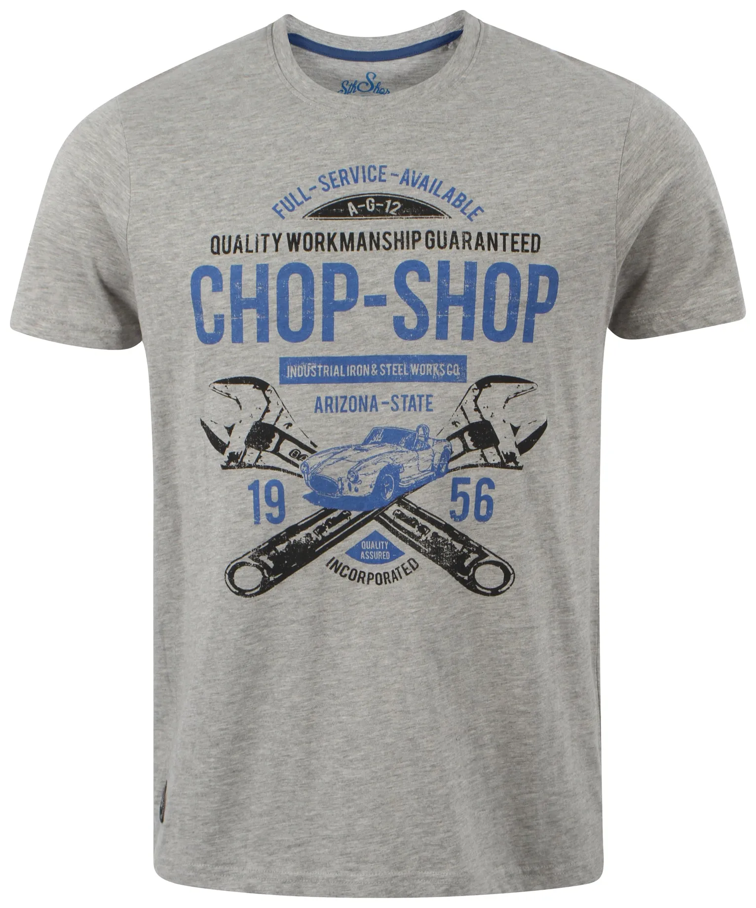 Dissident printed cotton light grey t-shirt