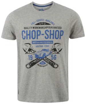 Dissident printed cotton light grey t-shirt