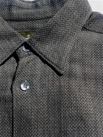 Ermenegildo Zegna Gray Woven Fashion Shirt- Size XL