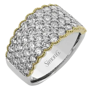 Fashion Ring In 18k Gold With Diamonds