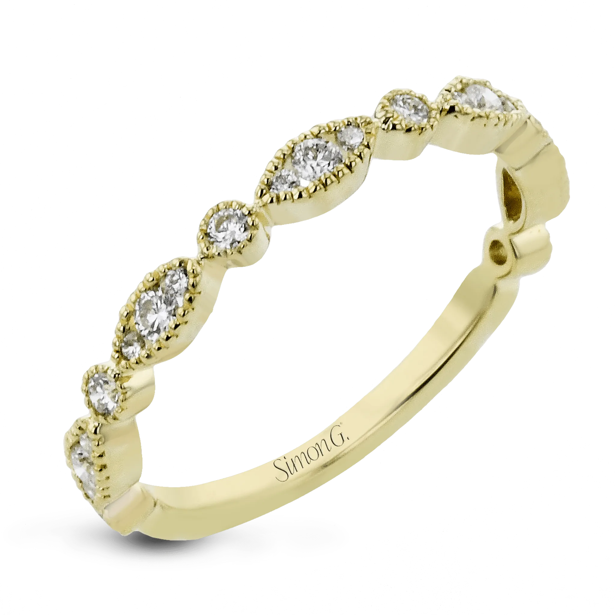 Fashion Ring In 18k Gold With Diamonds