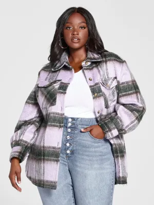 Fashion To Figure - Wendy Plaid Shirt Jacket