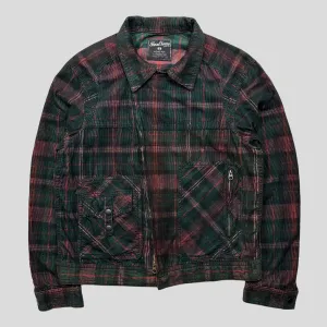 Final Home Corduroy Plaid Cropped Jacket - M (S)