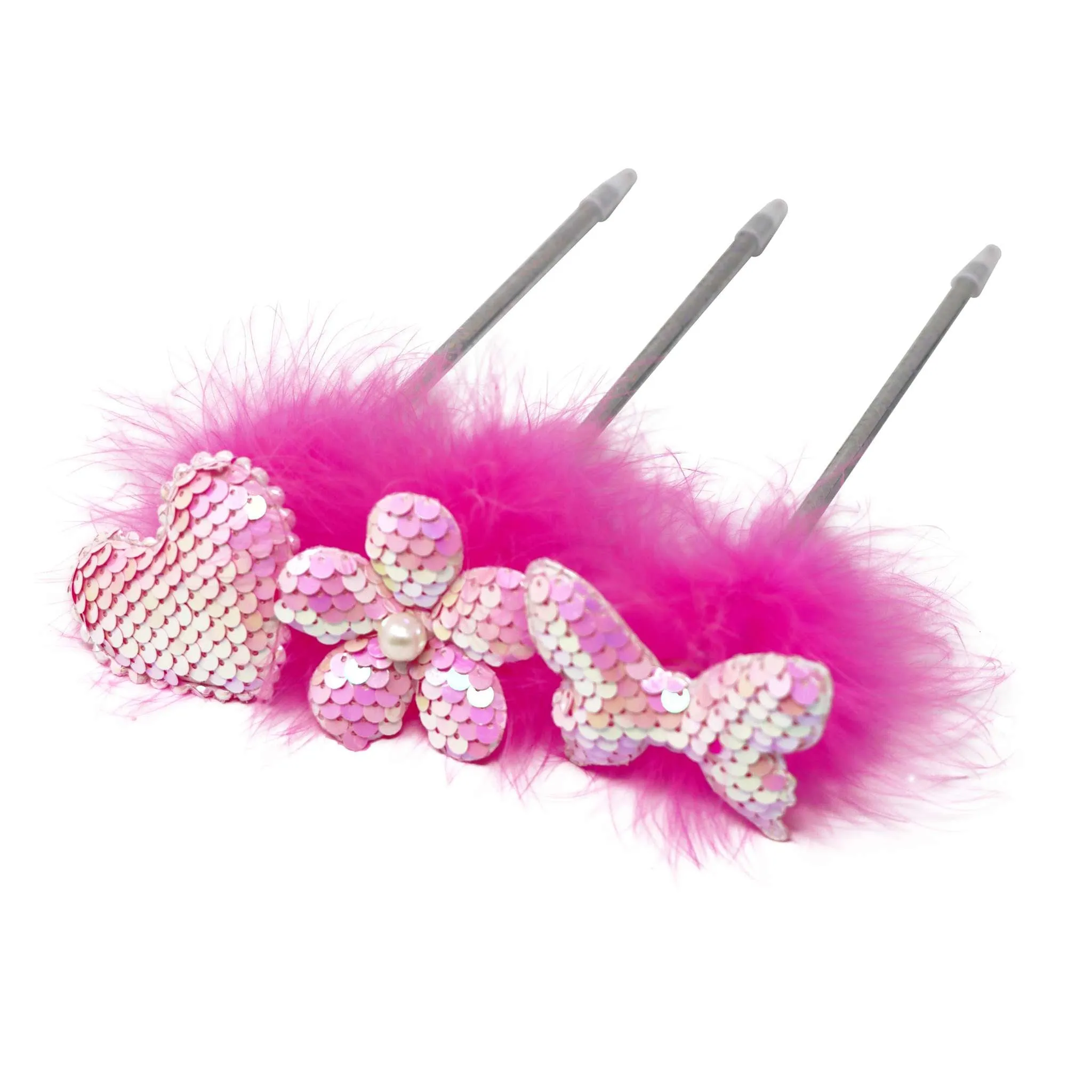 Fluffy Assorted Sequin Pens
