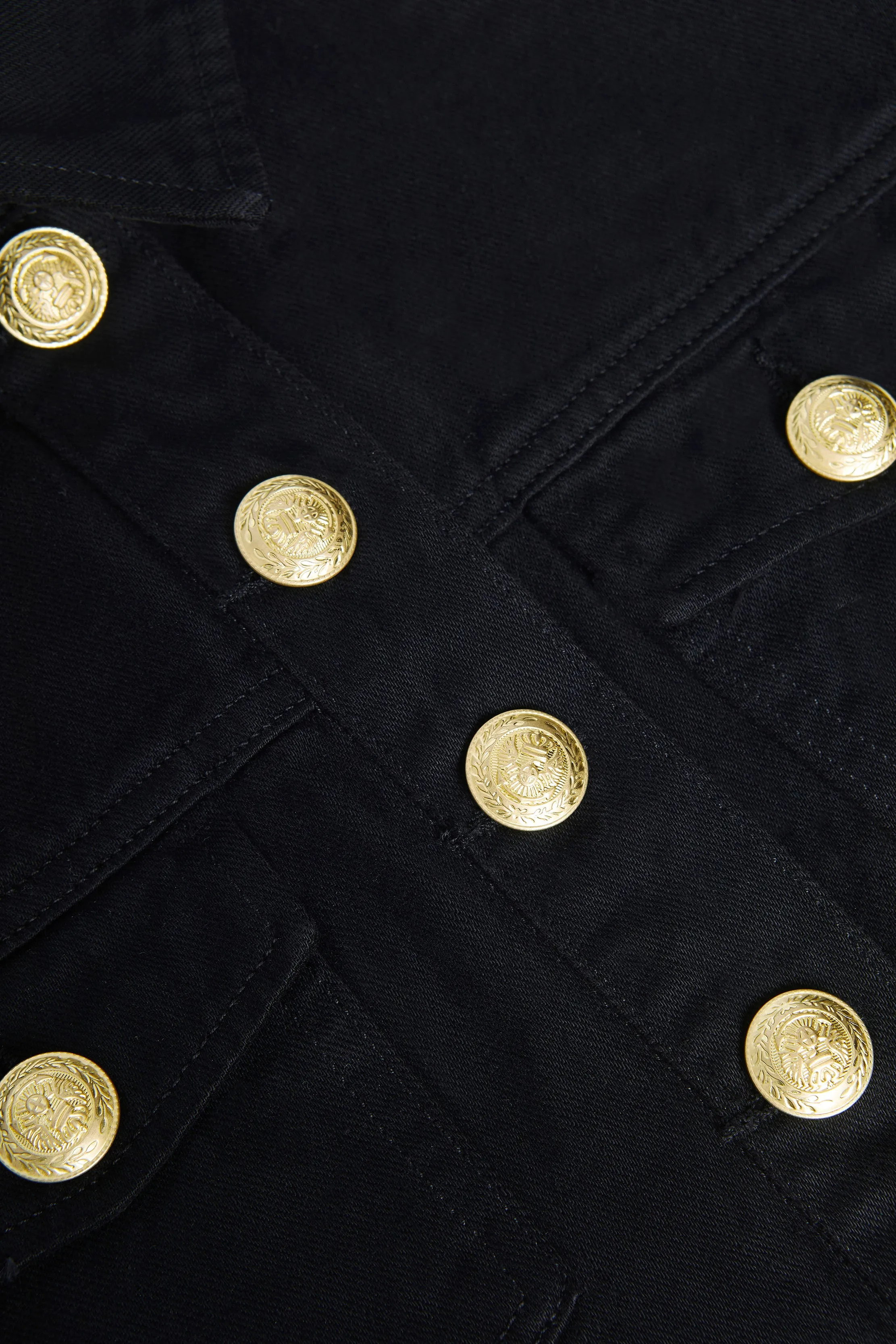 Genevie Cropped Denim Jacket