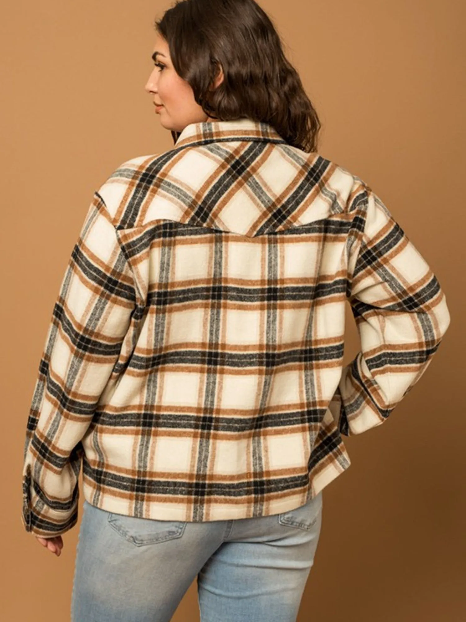 Gilli Plus Long Sleeve Plaid Shacket - Brands We Love