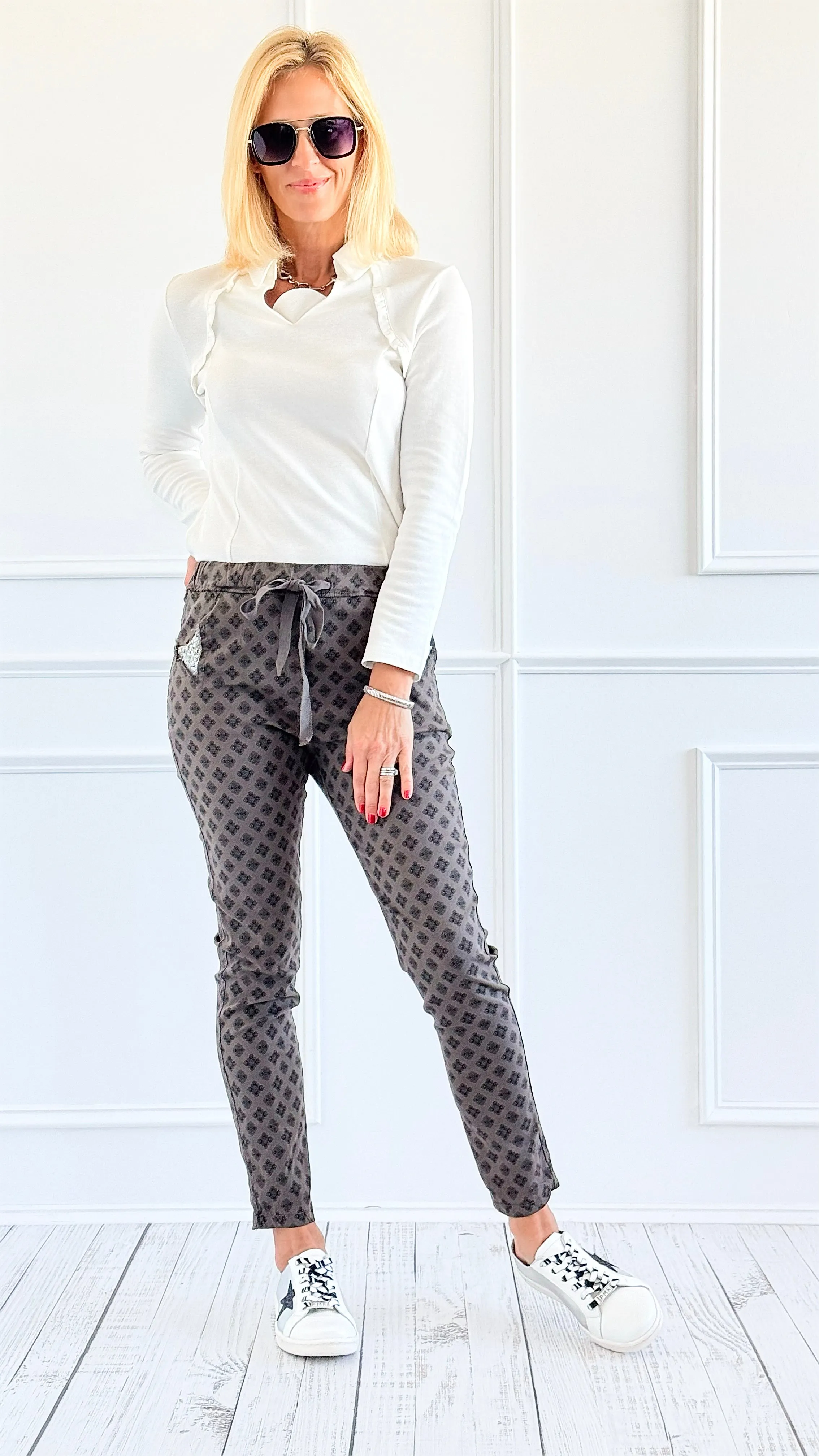 Glam Grid Jogger Pants