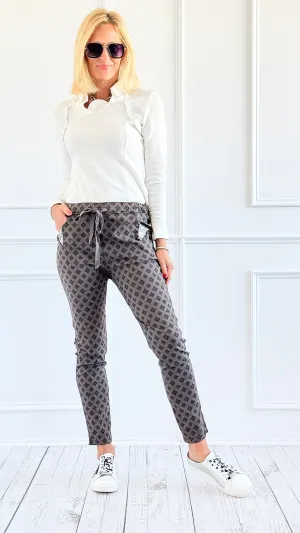 Glam Grid Jogger Pants