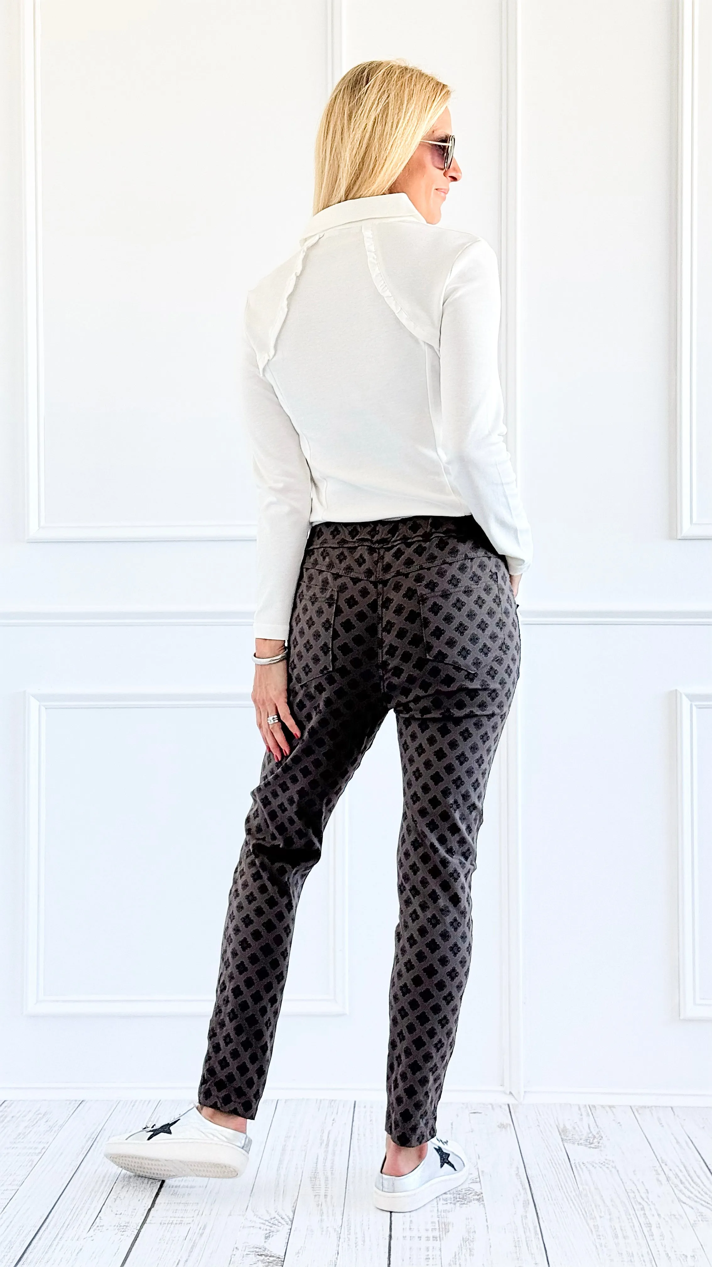 Glam Grid Jogger Pants