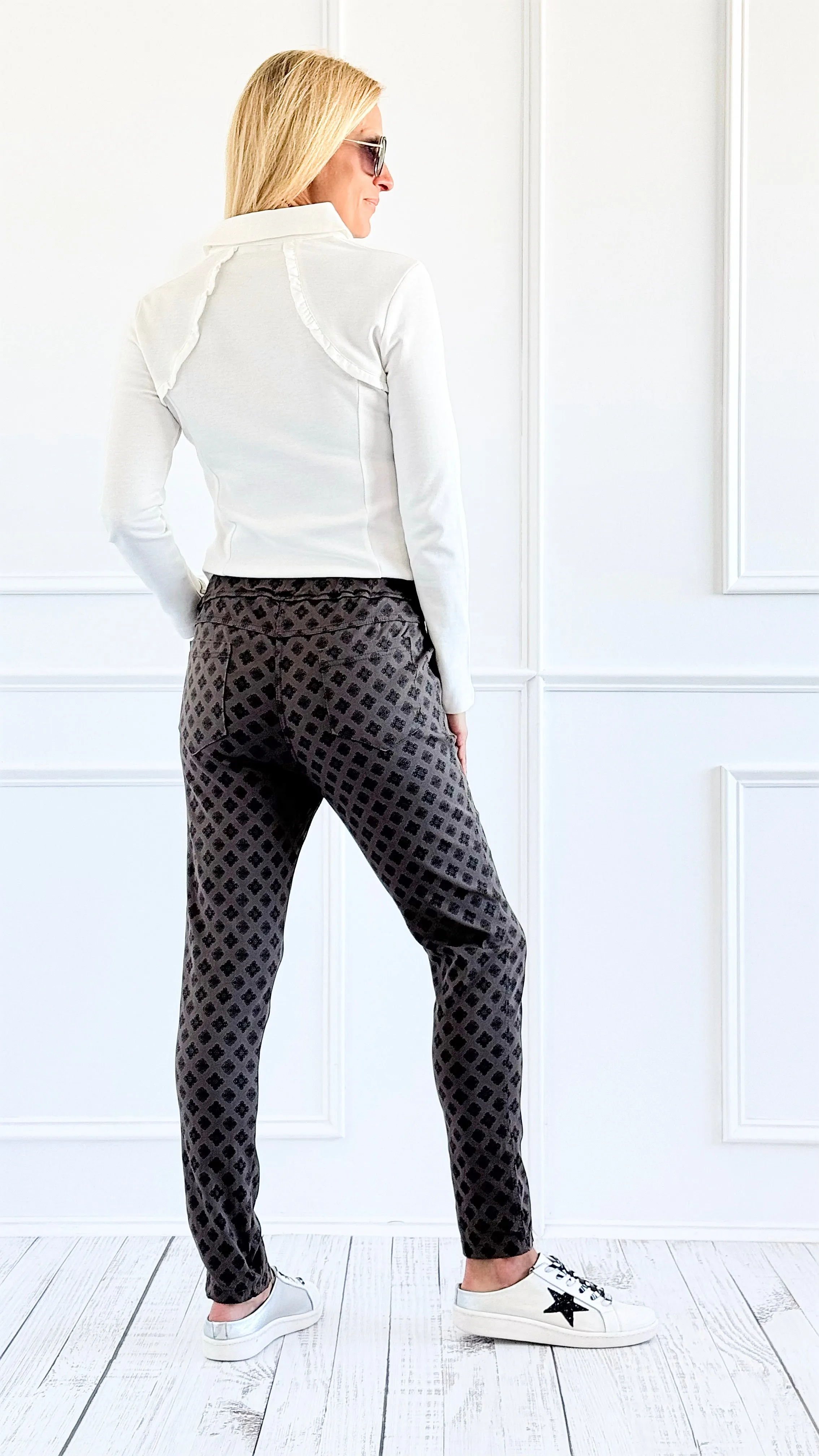 Glam Grid Jogger Pants