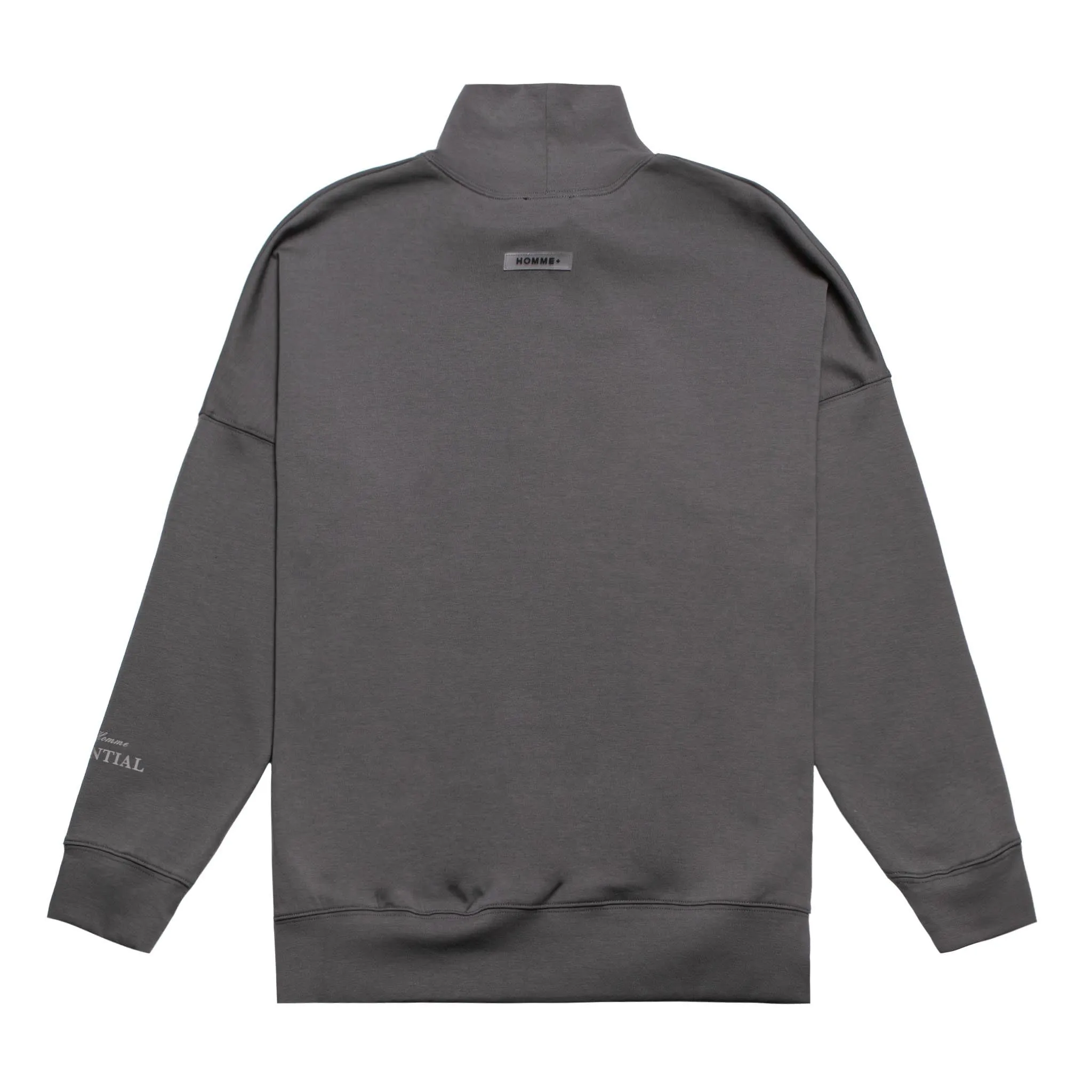 HOMME  'ESSENTIAL' By Homme Mockneck Charcoal