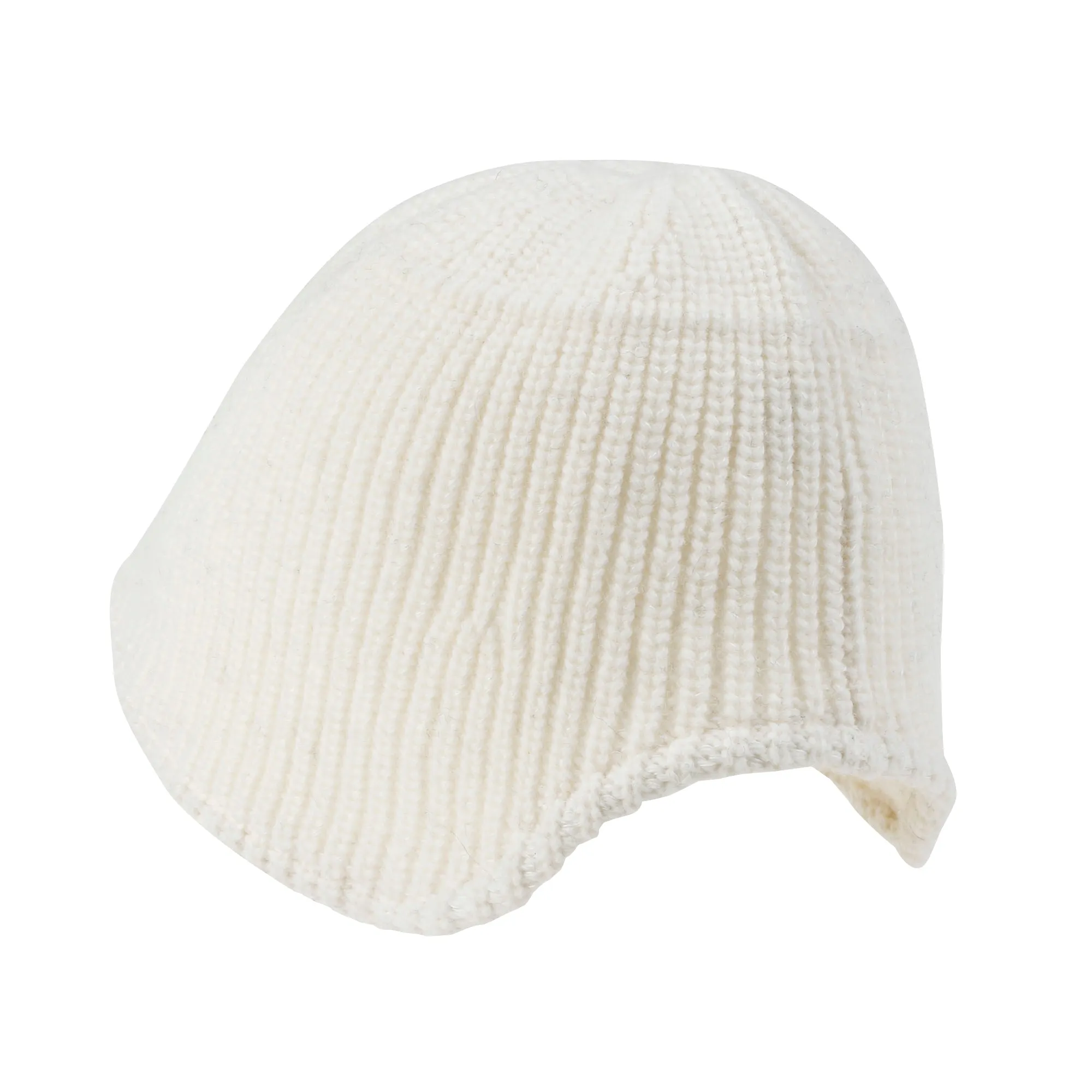 ililily Crochet Asymmetrical Brim Wool Blended Fedora Color Winter Bucket Hat