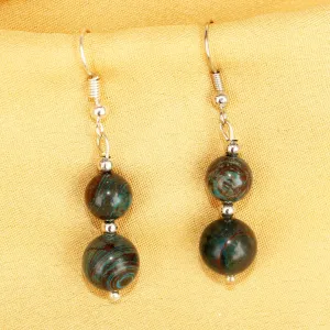 Imeora Chrysocolla Natural Stone Earrings